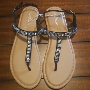 Sparkly sandals NWOT